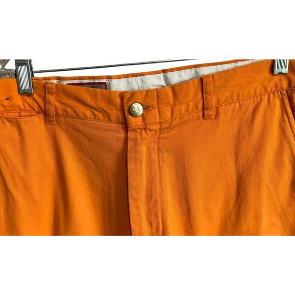 Pennington & Bailes Orange Stadium Pants Khakis Flat Front Men's 36 x 28 - Picture 3 of 9
